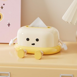 UFORU Cute Tissue Box Cover Rectangle, Funny Tissue Box Holder, Tissue Box Holder Decorative for Bathroom Vanity Countertop, Night Stands Bedroom Office Desk