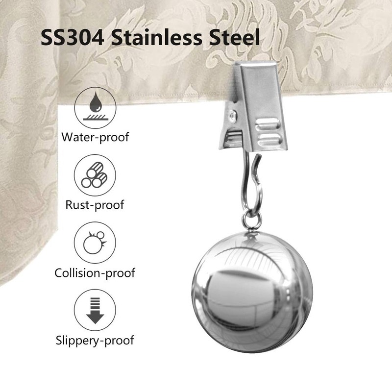 NAISI テーブルクロスウェイト 10オンス ヘビープレミアムテーブルクロスクリップ 重量追加 (4パック)