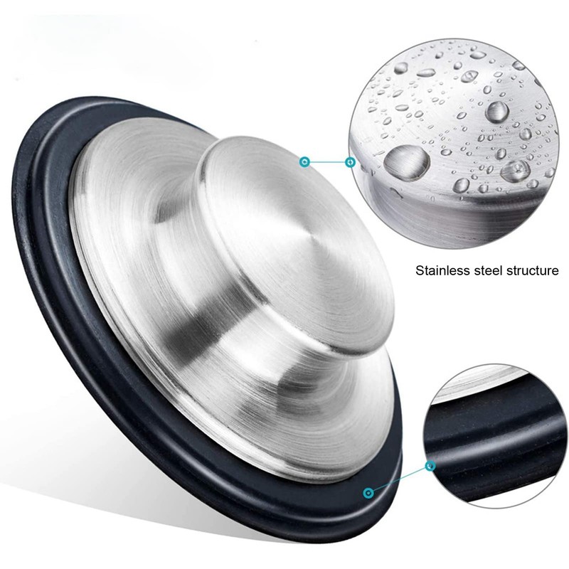 Garbage Disposal Plug Kitchen Sink Stopper Easy Cleaning 86mm OD