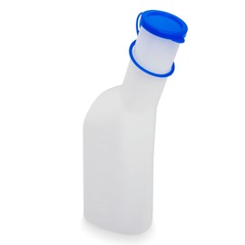 ARNOMED PP Urine Bottle for Men, 1 Litre, Urine Bottles for On the Go with Sealing Cap, Square Urine Bottle for Men, Pee Bottle for Emergencies, High Capacity Urinents, Duck Urine