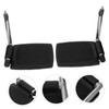 KICHOUSE Elevating Wheelchair Footrest Pads Aluminum Alloy Wheelchair Footplates Compact