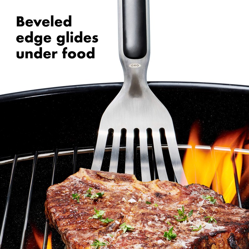 OXO Good Grips Grilling Fish Turner,Black,1.25 x 3.7 x 16.05