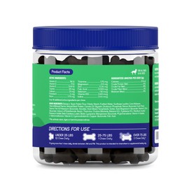 PupGrade Daily Multivitamin for Dogs - All-in-One Supplement for Digestive, Immune, Skin and Coat Health - Probiotic Enzymes, Omega Fish Oil, Vitamins A, C, D & E – 180 Soft Chews