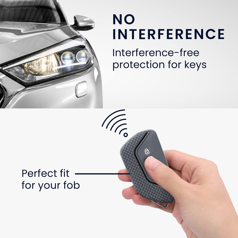 kwmobile Car Key Case Compatible with VW Golf 8 3-Button