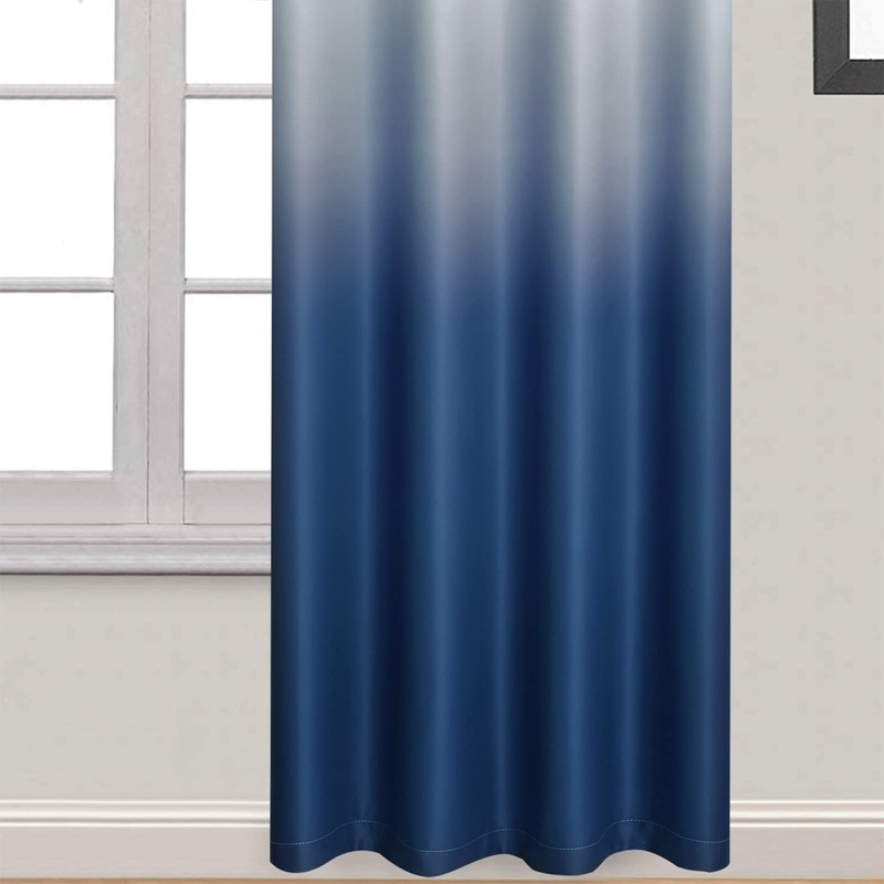 Yakamok Blue Ombre Curtains Light Blocking Gradient Color Drapes Room