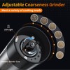 2Pack Electric Salt and Pepper Grinder Set USB Rechargeable with
