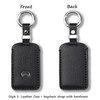 Jayanes Genuine Leather Key Fob Cover Compatible with Mazda 3