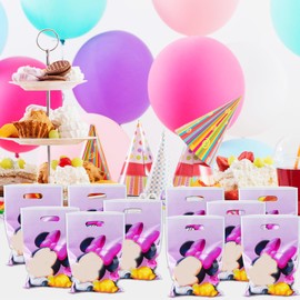 NTGFU 50Pcs Kids Birthday BagS with Handle, Cartoon ParTy Goodie Bag for Party Bag Fillers, Boys Girls Gift Bags for Theme Birthday Party Supplies Party Favor Candy Bag