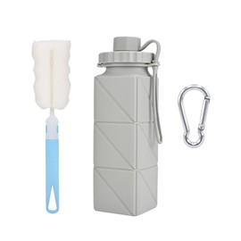 EHDWXVZM 1 Foldable Water Cup, 1 Water Cup Brush, 1 Water Cup Hanging Buckle, Hiking Drinking Cup, Camping Folding Water Bottle, Portable Water Bottle, Travel Drinking Accessories