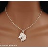 Solid Sterling Silver HORSE HEAD Pendant (Heavy Quality, Handmade UK)