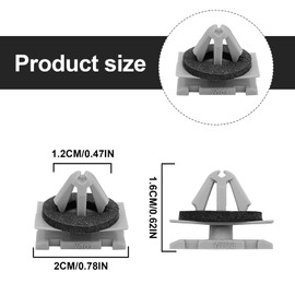 20Pcs Rocker Moulding Clip & Fender Exterior Trim Clips Compatible with Jeep Grand Cherokee Compass 68172491AA 68271803AA 68395627AA GM 11571175 19352782
