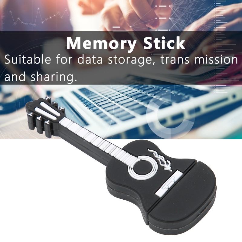 USB Flash Drives Guitar Appearance Capacity Optional Compatible System Memory