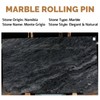 Koville African Natural Marble French Rolling Pin, 16inch Non-Stick Rolling