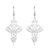 KKJOY Lotus Flower Yoga Earrings Stainless Steel Lotus Drop Dangle