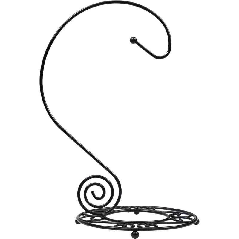 Blue Donuts Black Banana Holder Rack Sturdy Design Keeps Bananas