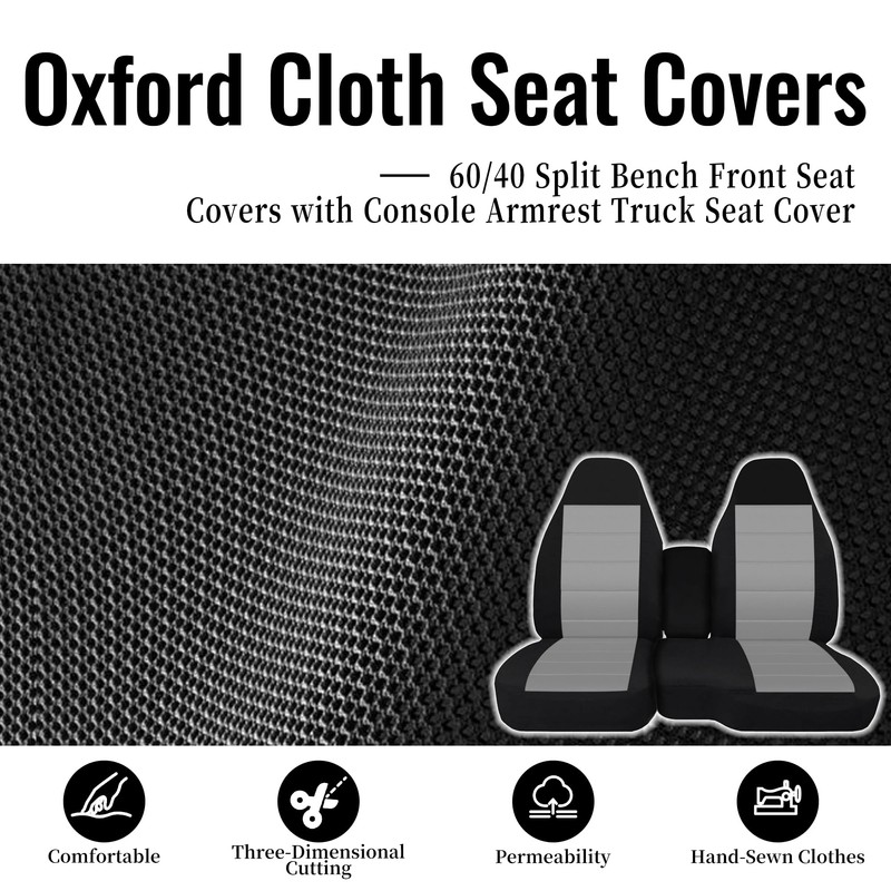 ESMING 60/40 Front Split Bench Seat Covers for Chevy Colorado