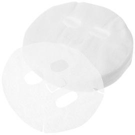 Artibetter Facial Sheet Mask Organic Cotton 100pcs Cotton Facial Sheets Disposable Facial Paper Ultra- thin Pre- cut Face DIY Cosmetic Face for SPA Skin Cares Cryo Facial Mask