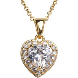 LuckyLy Collares para Mujer Corazón Zirconia Cúbica Regalos para Mamá