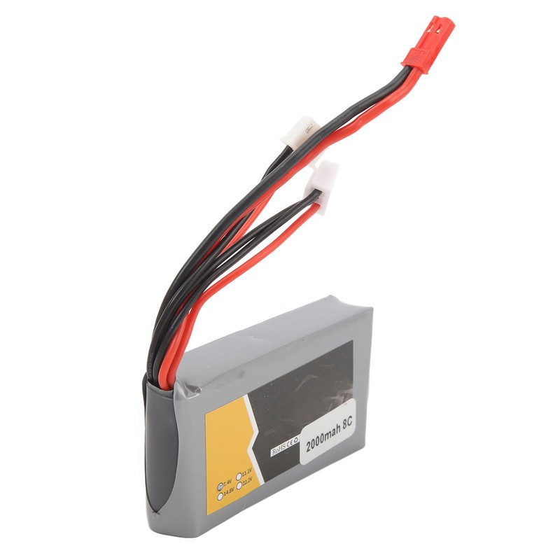 RC Lipo Battery 7.4V 2000MAH Overcharge Protection Short Circuit Protection