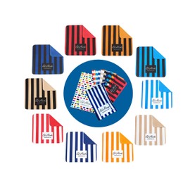 Ed Hicks Glasses Cleaning Cloth, Microfibre Cloths (Pack of 10; 17.5 x 17.5 cm) for Sunglasses, Displays, Screens and Lenses. Optician Quality, Storage Bag/Sunglasses Case