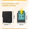 TCGUARD Scrapbook Large for Jumbo Card, PU Material with Zip