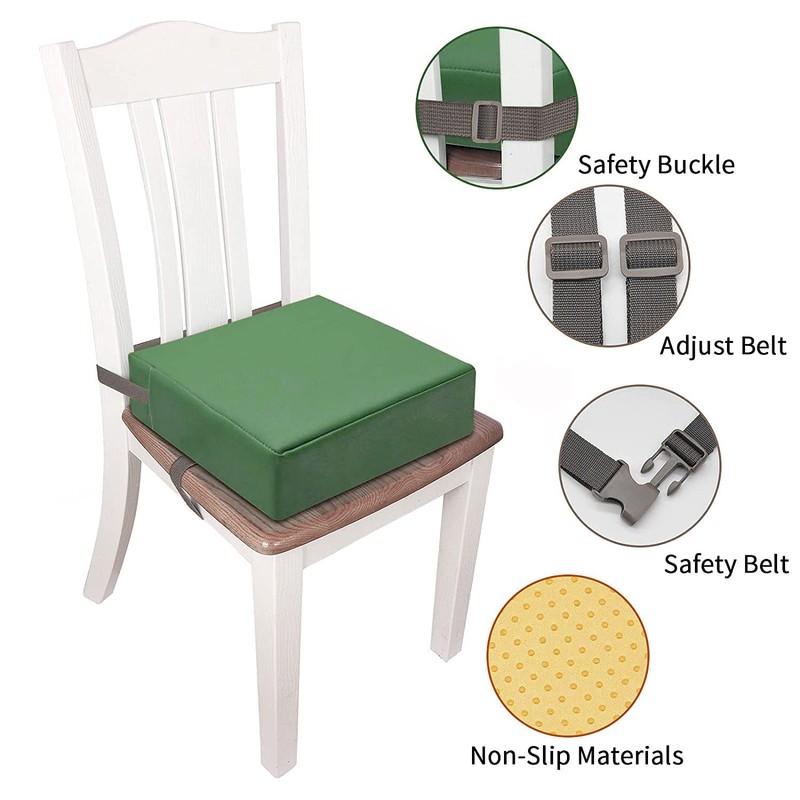Toddler Booster Seat for Dining Table, PU Washable Double Safe