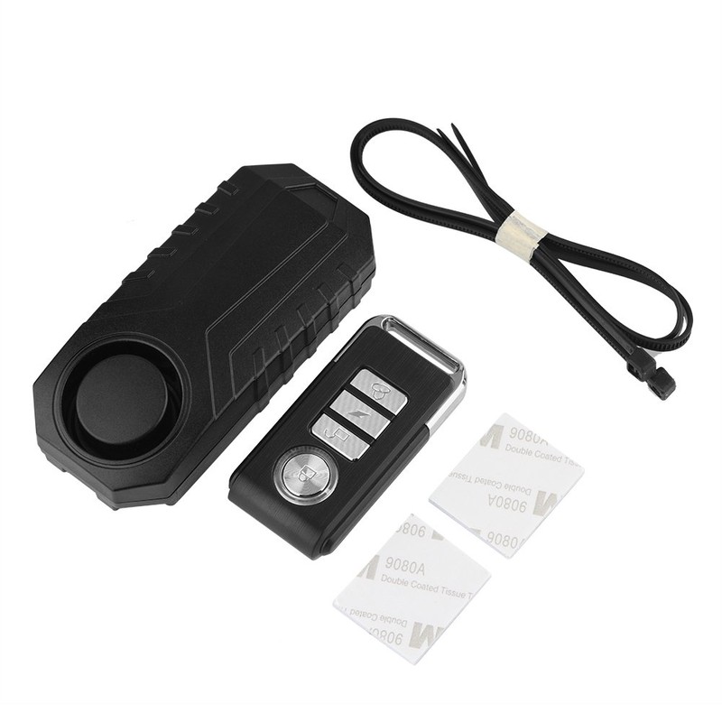 Wireless Bicycle Alarm Lock, Anti-Theft Burglar Wireless Alarm with Remote