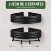 HAWOO Repisas para Baño Esquinero 2 Pack Sin Taladros