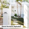 Ya_chtttwo Metal House Numbers,3" Black Metal Modern Door Garden Mailbox