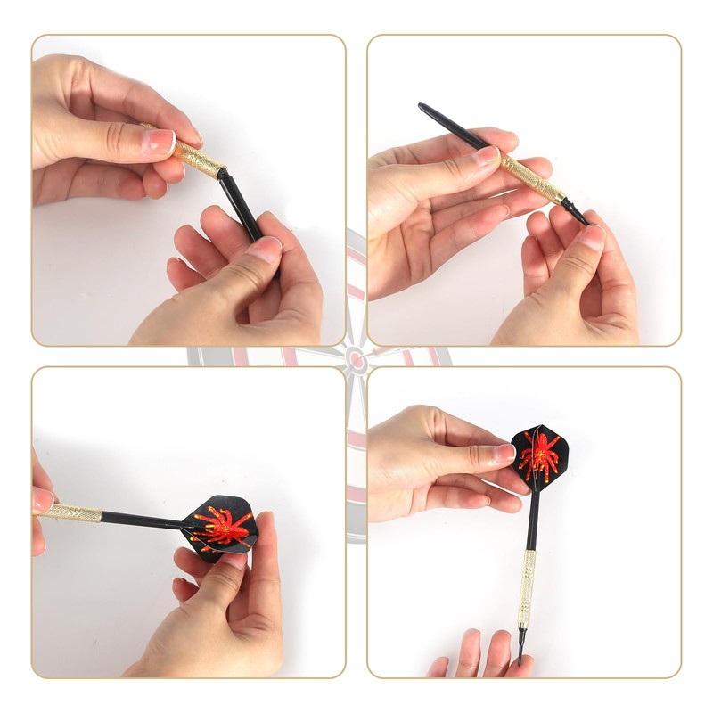 ACONDE Darts with Plastic Tip, Dart Darts Set with 24