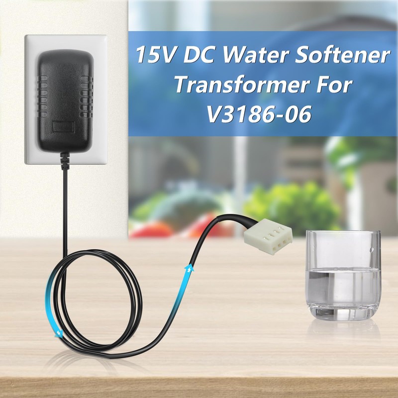15V DC Transformer Water Softener Power Cord Compatible with Soft