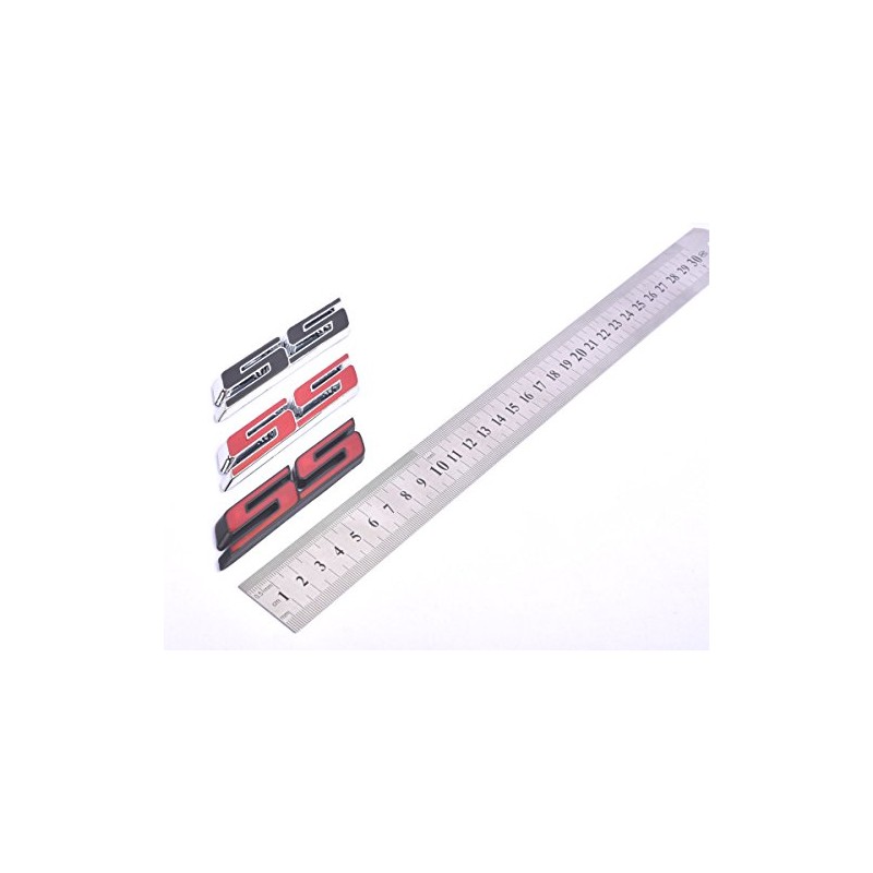 Aimoll 1x SS Emblems ABS Sticker 3D Logo Replacement for