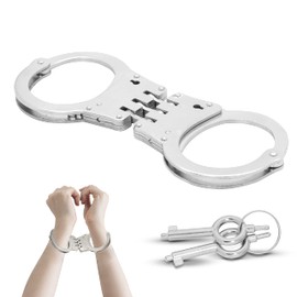 Professional Handcuffs Made of Robust Steel with 2 Keys Police Handcuffs Very Stable Security Equipment Handcuffs