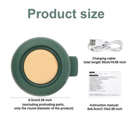 BTFO Mini Bladeless Fan, Portable Silent Mini Personal Bladeless Fan with 3 Speeds Hand-Free Small Tool for Shirt Waist Neck Office Outdoor Travel (Dark Green)