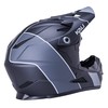 Kali Protectives Zoka Full-Face Helmet- Kids' Stripe Matte Black/Grey, L