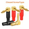 Atelierate Right Angle Banana Plugs 24 Pcs,90 Degree Banana Connector