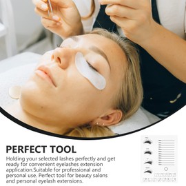 FRCOLOR Lash Map Eyelash Display Board Lash Tools for Eyelash Extensions Eyelash Tools Lash Tray Lashes Adhesive Glue Stand Holder False Eyelash Display Tray Eyelash Extension Holder White