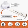 Litoexpe 4 Pcs 1/2 Inch 5 Way PVC Fitting Elbow