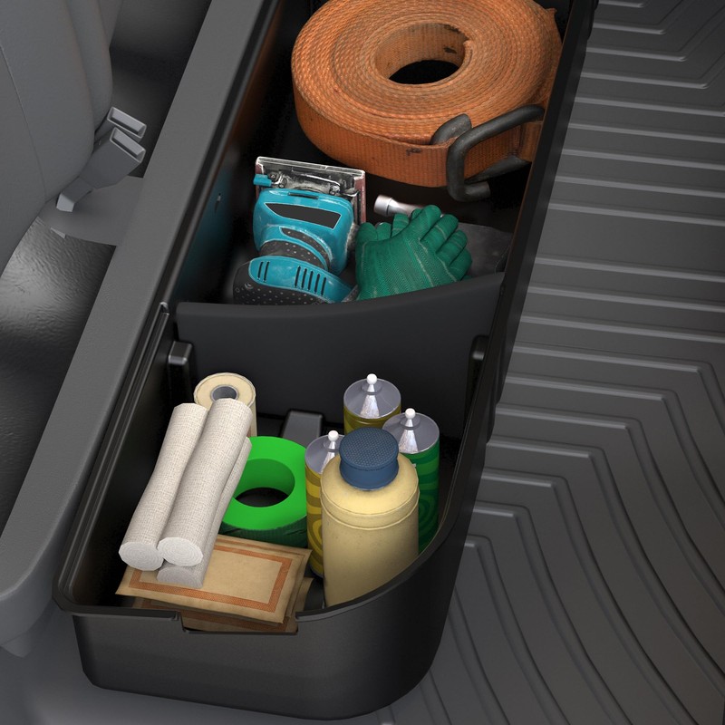 OEDRO Under Seat Storage Box for Ford F150 (2015-2026) SuperCrew/Crew