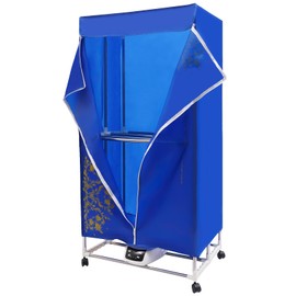 CUBELLIN Portable Clothes Dryer 1200-1500W Mini Travel Clothes Dryer Foldable Drying Machine with Remote Control & Timer 3 Gears Adjustable Electric Clothes Drying Machine for Apartments, Campers