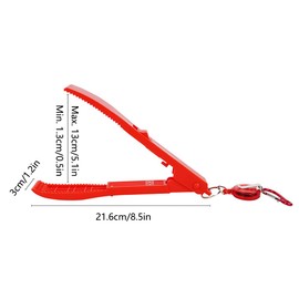 Fishing Gripper, Portable ABS Plastic Fish Clip Sea Fishing Accessory with Lanyard for Fishing Enthusiasts, Blue