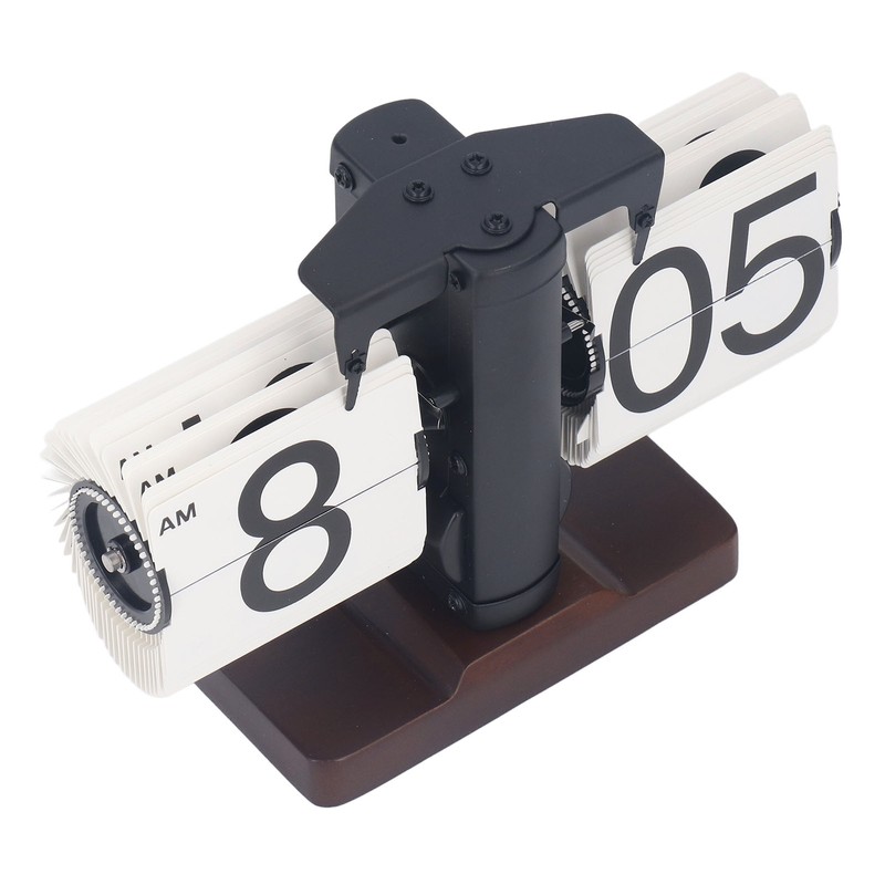 Digital Flip Dоwn Clock Retro Wooden Mechanical Flip Clock Desktop