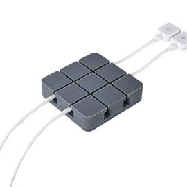 1×9 Palace Grids Cable Clips, Cord Organizer with Adhesive, Cord Clips for Charging Cords, Sticks to Wood, Marble, Metal, Glass, Cord Holder for Nightstand, Desk, Office