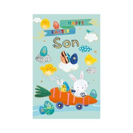 Words 'n' Wishes Easter Card for a Lovely Son, 21.7 x 14.4 cms, FSC Certified and Multi-Coloured
