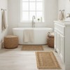 MIULEE Set of 2 Waffle Bathroom Rugs, Boho Bath Rug