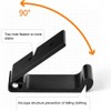 BetterJonny Set of 6 Aluminum Alloy Wall Hooks, Folding Wall