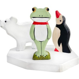 Daikai 83434 Kopo Figurine Wooden Small Box Set, 4.1 x 4.9 x 0.5 inches (10.4 x 12.5 x 1.4 cm)