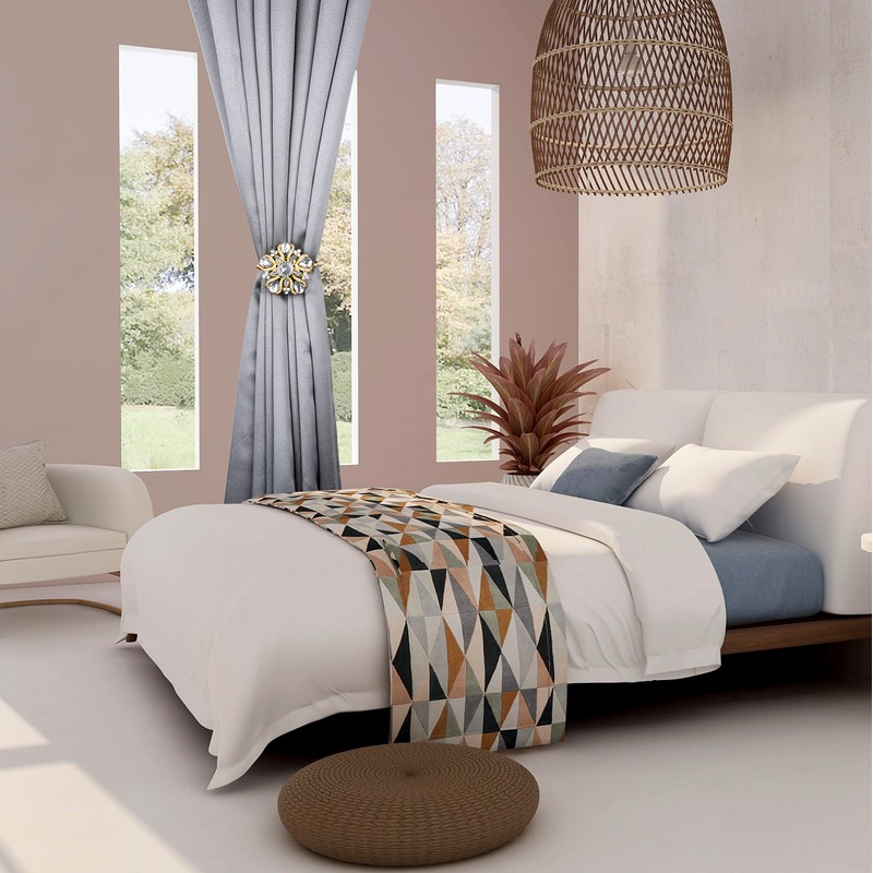 SUQ I OME Luxury Big Crystal Magnetic Curtain Tieback Holdback