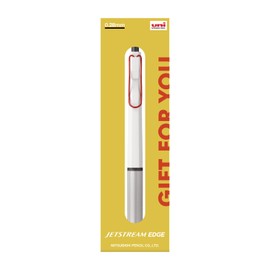 Mitsubishi Pencil SXN100328W152 Permanent Ballpoint Pen Jetstream Edge 0.28 Exclusive Gift Package White Red