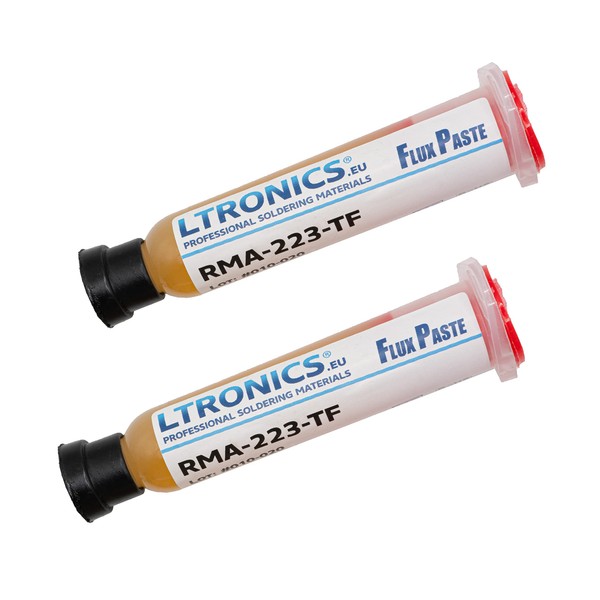 LTronics RMA-223 Flux Grease Paste 10cc Syringe for BGA SMD Solder Soldering - Pack of 2